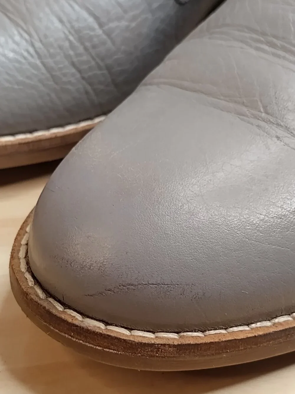 Clarks Netley Bloom Leather Gray Oxfords Women US 6.5M